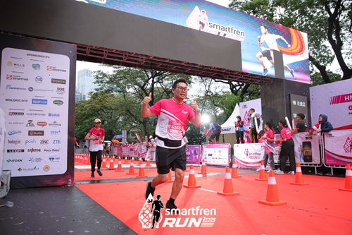 Race photo from Smartfren Run 2024