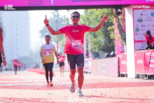 Race photo from Smartfren Run 2025 