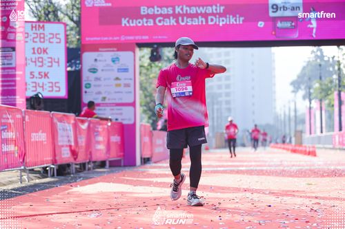 Race photo from Smartfren Run 2025 