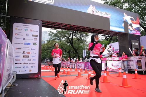 Race photo from Smartfren Run 2024