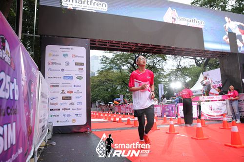 Race photo from Smartfren Run 2024
