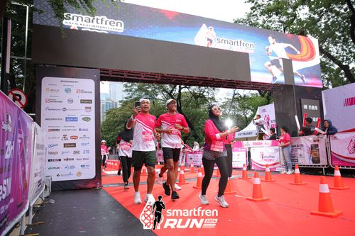Race photo from Smartfren Run 2024