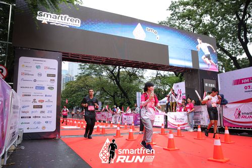 Race photo from Smartfren Run 2024