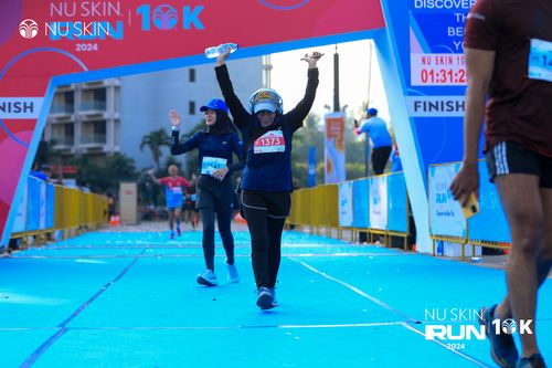 Race photo from Nu Skin Run 10K