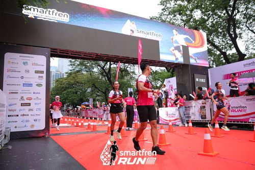 Race photo from Smartfren Run 2024