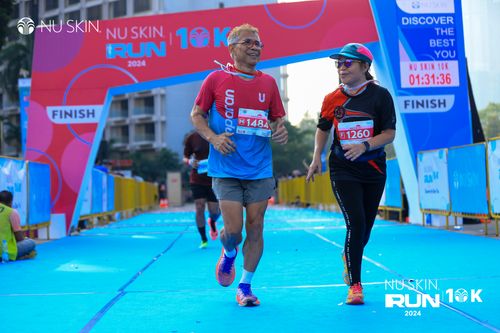 Race photo from Nu Skin Run 10K