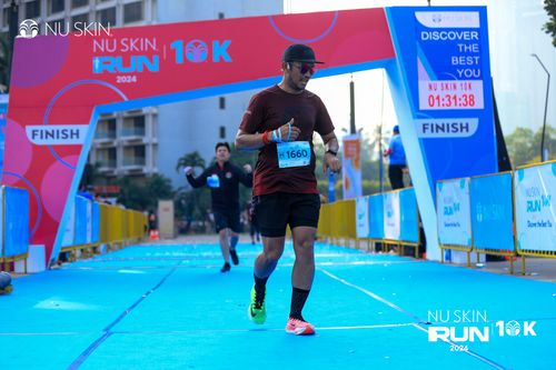 Race photo from Nu Skin Run 10K