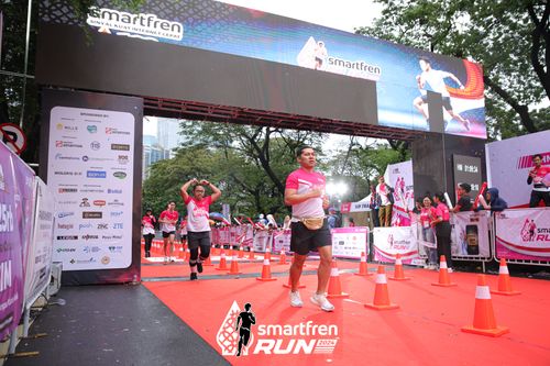 Race photo from Smartfren Run 2024