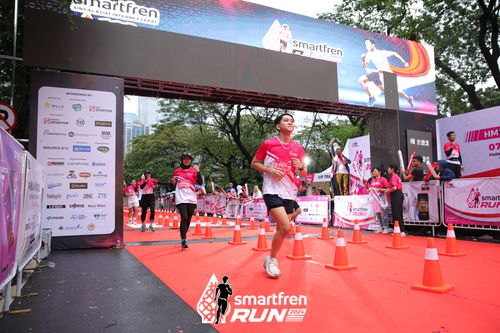 Race photo from Smartfren Run 2024