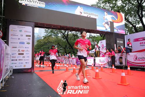 Race photo from Smartfren Run 2024