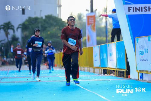 Race photo from Nu Skin Run 10K