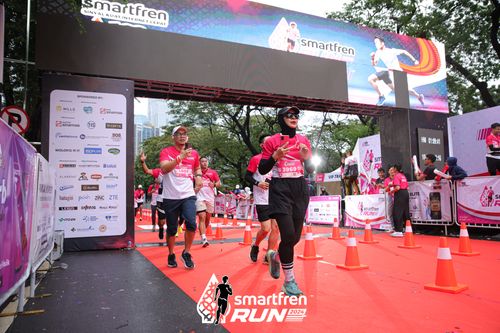 Race photo from Smartfren Run 2024
