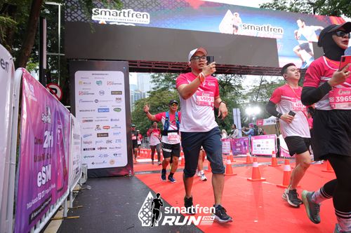 Race photo from Smartfren Run 2024