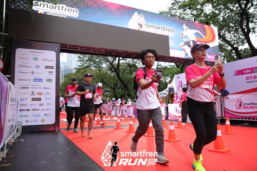 Race photo from Smartfren Run 2024