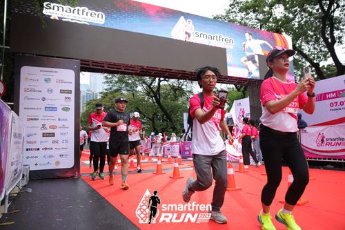Race photo from Smartfren Run 2024