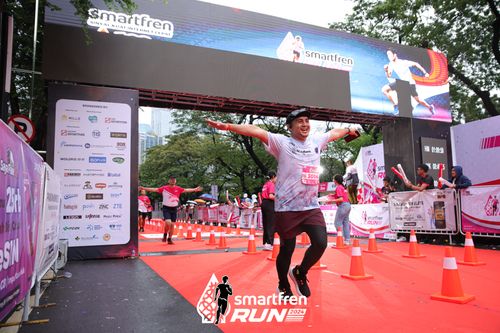 Race photo from Smartfren Run 2024
