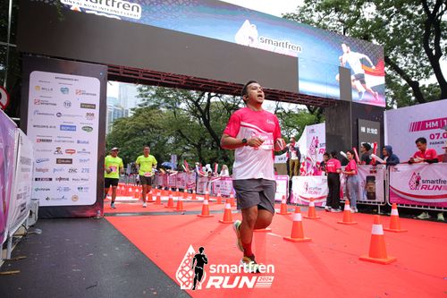 Race photo from Smartfren Run 2024