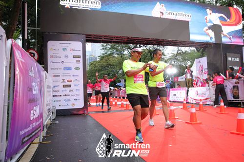 Race photo from Smartfren Run 2024