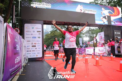 Race photo from Smartfren Run 2024