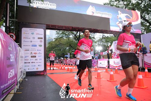 Race photo from Smartfren Run 2024