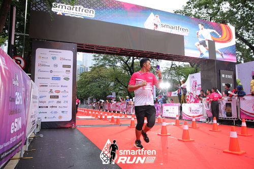 Race photo from Smartfren Run 2024