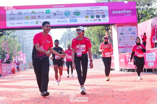 Race photo from Smartfren Run 2025 