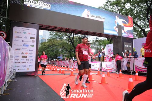 Race photo from Smartfren Run 2024