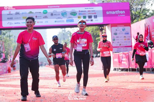 Race photo from Smartfren Run 2025 
