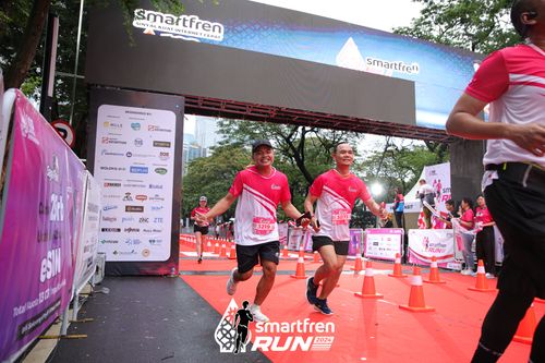Race photo from Smartfren Run 2024