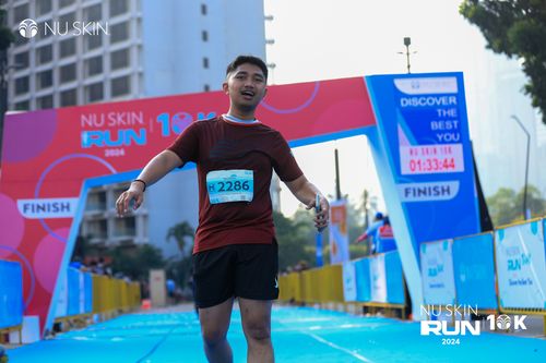 Race photo from Nu Skin Run 10K