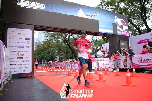 Race photo from Smartfren Run 2024