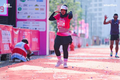 Race photo from Smartfren Run 2025 