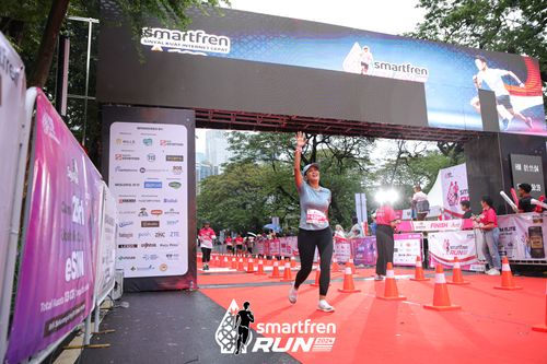 Race photo from Smartfren Run 2024