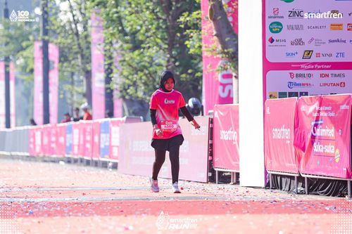 Race photo from Smartfren Run 2025 