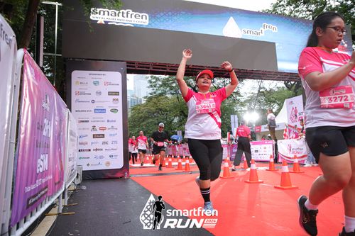 Race photo from Smartfren Run 2024