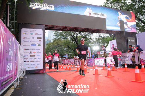 Race photo from Smartfren Run 2024