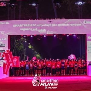 Race photo from SMARTFREN RUN 2026