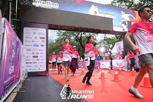 Race photo from Smartfren Run 2024