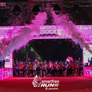 Race photo from SMARTFREN RUN 2026