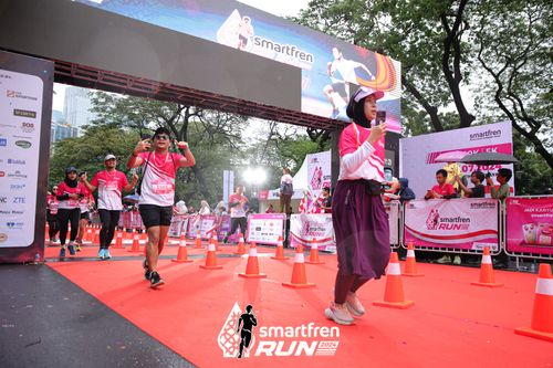 Race photo from Smartfren Run 2024