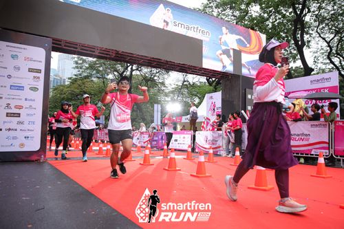 Race photo from Smartfren Run 2024