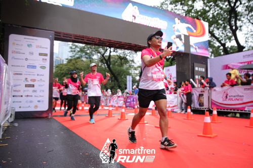 Race photo from Smartfren Run 2024