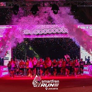 Race photo from SMARTFREN RUN 2026
