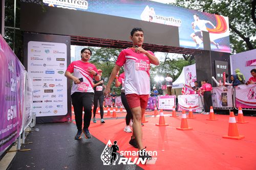 Race photo from Smartfren Run 2024