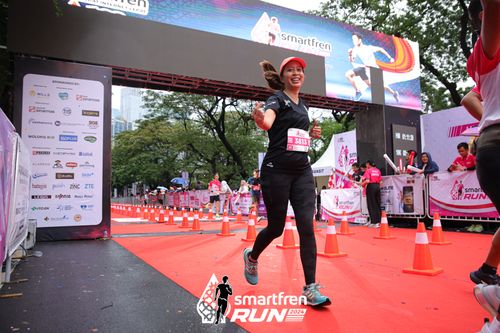 Race photo from Smartfren Run 2024