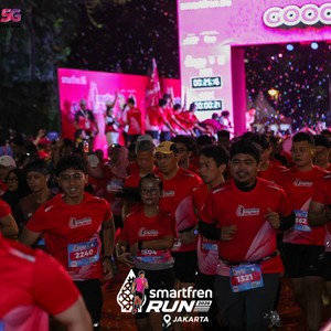 Race photo from SMARTFREN RUN 2026