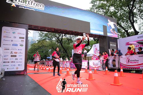 Race photo from Smartfren Run 2024