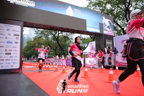 Race photo from Smartfren Run 2024