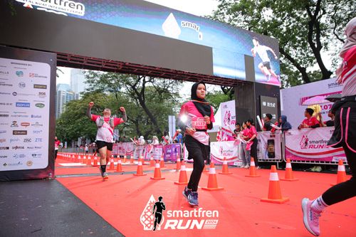 Race photo from Smartfren Run 2024