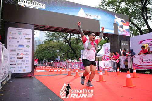 Race photo from Smartfren Run 2024